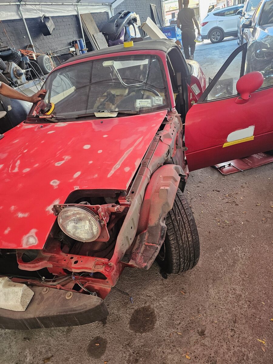Mazda MX-5 Miata before repair